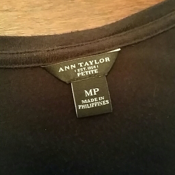 Ann Taylor Petite Black Sleeveless Top - Picture 3 of 7